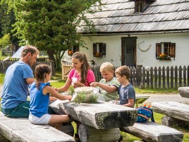 Rast auf einer Almhütte in Kärnten